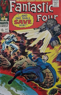 Cover Thumbnail for Fantastic Four (Marvel, 1961 series) #62 [British]