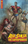 Cover Thumbnail for Red Sonja: The Superpowers (2021 series) #1 [Cover A Lucio Parrillo]