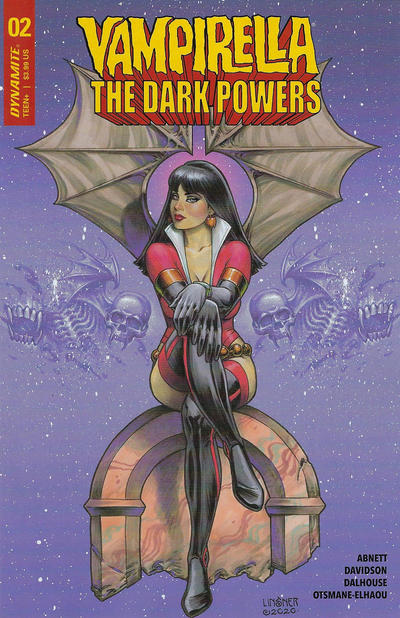 Cover for Vampirella: The Dark Powers (Dynamite Entertainment, 2020 series) #2 [Cover B Joseph Michael Linsner]