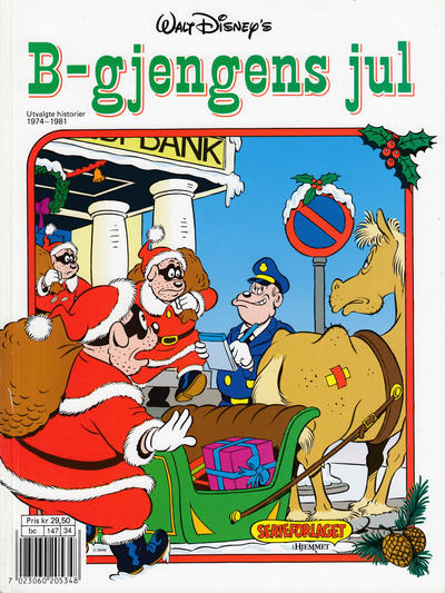 Cover for Donald Duck Julealbum (Hjemmet / Egmont, 1986 series) #[1990] - B-Gjengens jul [Reutsendelse]