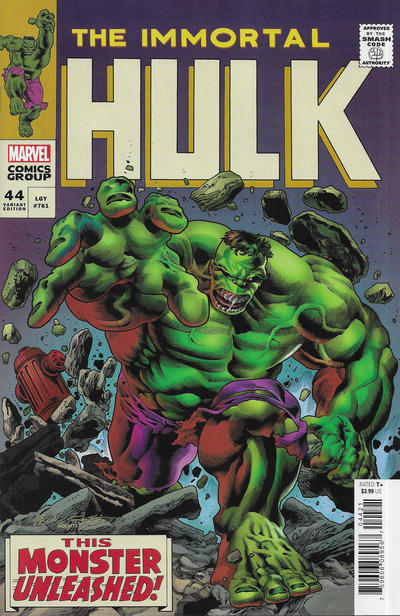 Cover for Immortal Hulk (Marvel, 2018 series) #44 [Joe Bennett 'Homage' Cover]
