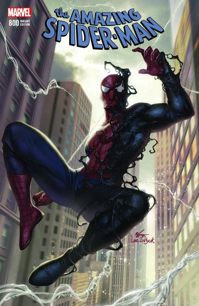 Cover for Amazing Spider-Man (Marvel, 2015 series) #800 [Variant Edition - The Comic Mint Exclusive - InHyuk Lee Cover]