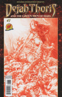 Cover Thumbnail for Dejah Thoris and the Green Men of Mars (Dynamite Entertainment, 2013 series) #7 [Dynamic Forces Exclusive Jay Anacleto Risqué Red Art Variant]