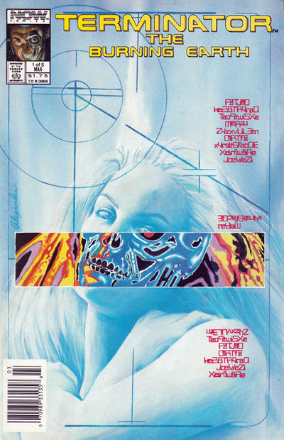 Cover for The Terminator: The Burning Earth (Now, 1990 series) #1 [Newsstand]