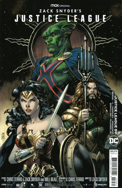 Cover for Justice League (DC, 2018 series) #59 [Jim Lee Snyder Cut Cardstock Variant Cover]