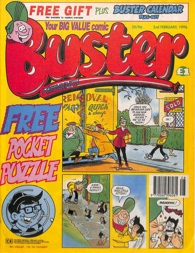 Cover for Buster (IPC, 1960 series) #28/96 [1800]