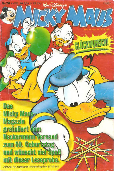 Cover for Micky Maus (Egmont Ehapa, 1951 series) #24/2000 [Neckermann]