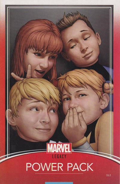 Cover for Power Pack (Marvel, 2018 series) #63 [John Tyler Christopher Trading Card Cover]