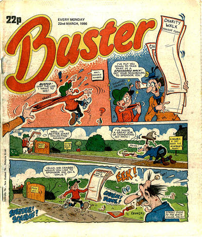 Cover for Buster (IPC, 1960 series) #22 March 1986 [1315]