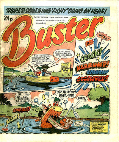 Cover for Buster (IPC, 1960 series) #30 August 1986 [1338]
