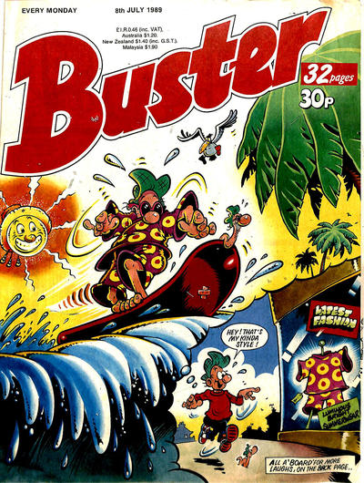 Cover for Buster (IPC, 1960 series) #8 July 1989 [1487]