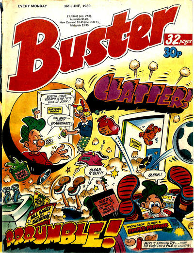 Cover for Buster (IPC, 1960 series) #3 June 1989 [1482]