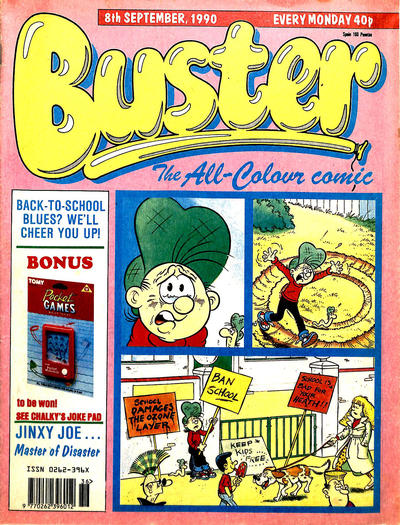 Cover for Buster (IPC, 1960 series) #8 September 1990 [1548]
