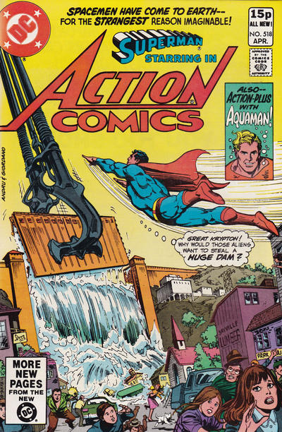 Cover for Action Comics (DC, 1938 series) #518 [British]