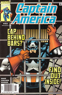 Cover Thumbnail for Captain America (Marvel, 1998 series) #23 [Newsstand]