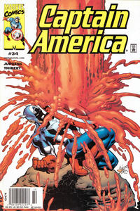 Cover Thumbnail for Captain America (Marvel, 1998 series) #34 [Newsstand]
