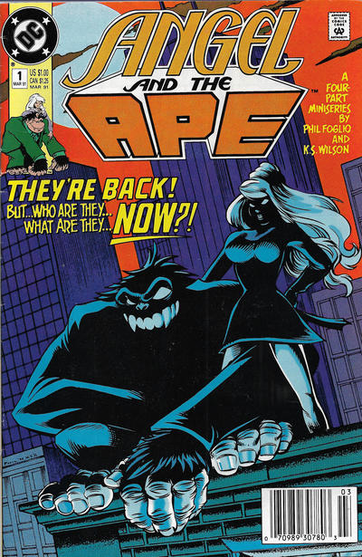 Cover for Angel and the Ape (DC, 1991 series) #1 [Newsstand]