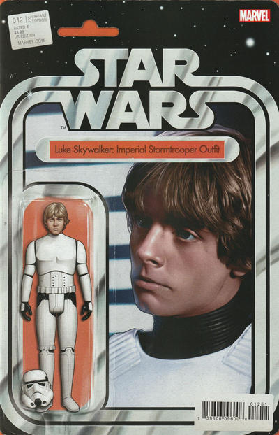 Cover for Star Wars (Marvel, 2020 series) #12 [John Tyler Christopher Exclusive 'Action Figure' Variant (Luke Skywalker: Imperial Stormtrooper Outfit)]