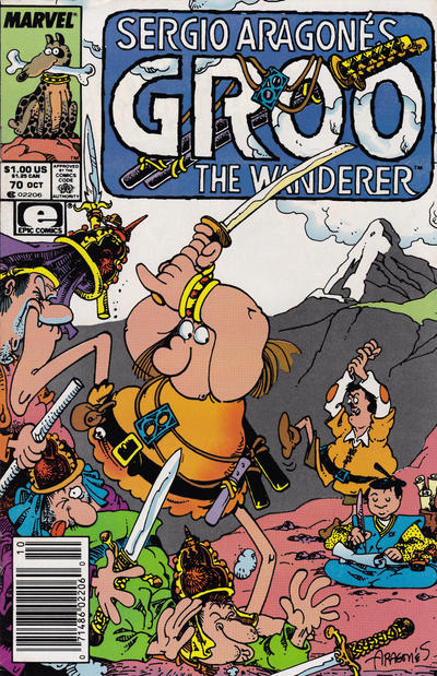 Cover for Sergio Aragonés Groo the Wanderer (Marvel, 1985 series) #70 [Newsstand]