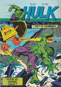 Cover Thumbnail for Hulk (Winthers Forlag, 1980 series) #25