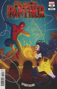 Cover Thumbnail for Black Panther (Marvel, 2018 series) #10 (182) [Jen Bartel 'Spider-Man Villains' Cover]