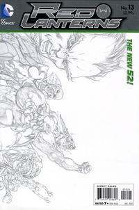 Cover Thumbnail for Red Lanterns (DC, 2011 series) #13 [Ivan Reis Wraparound Sketch Cover]