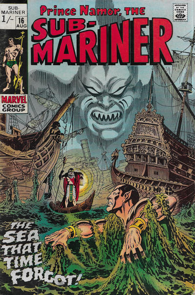 Cover for Sub-Mariner (Marvel, 1968 series) #16 [British]