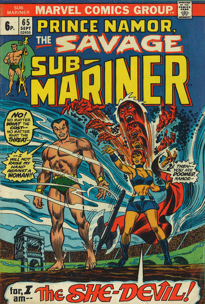 Cover for Sub-Mariner (Marvel, 1968 series) #65 [British]