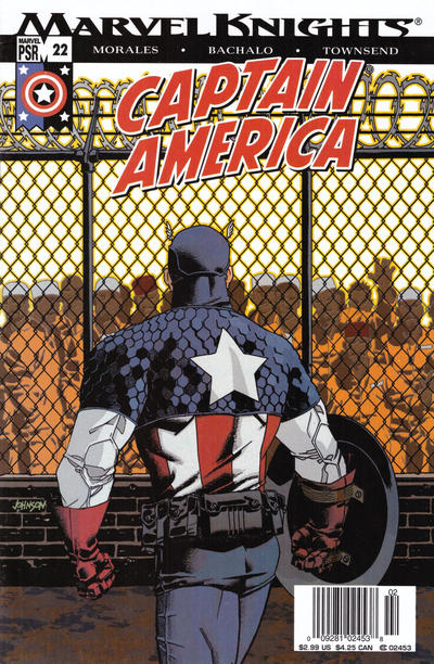 Cover for Captain America (Marvel, 2002 series) #22 [Newsstand]