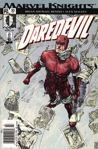 Cover for Daredevil (Marvel, 1998 series) #33 (413) [Newsstand]