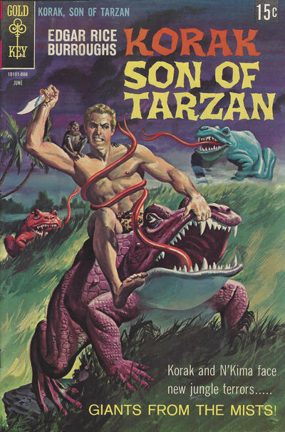 Cover for Edgar Rice Burroughs Korak, Son of Tarzan (Western, 1964 series) #23 [Canadian]
