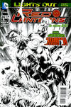 Cover for Red Lanterns (DC, 2011 series) #24 [Stephen Segovia Black & White Cover]