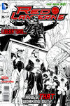 Cover for Red Lanterns (DC, 2011 series) #26 [Alessandro Vitti Black & White Cover]