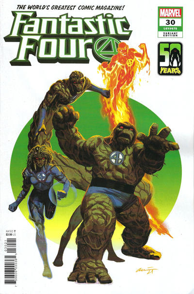 Cover for Fantastic Four (Marvel, 2018 series) #30 (675) [Daniel Acuña]