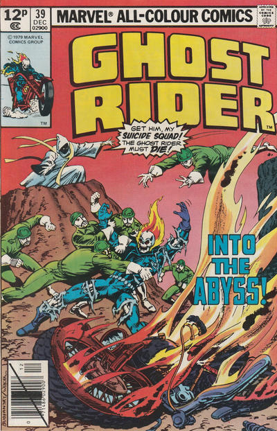 Cover for Ghost Rider (Marvel, 1973 series) #39 [British]