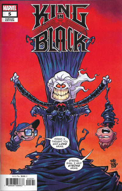 Cover for King in Black (Marvel, 2021 series) #5 [Variant Edition - Skottie Young Cover]