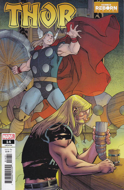 Cover for Thor (Marvel, 2020 series) #14 (740) [Carlos Pacheco Heroes Reborn Variant]