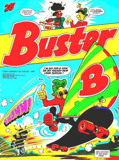 Cover for Buster (IPC, 1960 series) #6 August 1988 [1439]