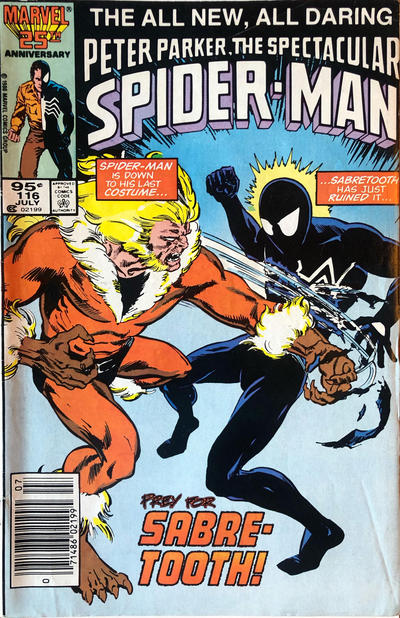 Cover for The Spectacular Spider-Man (Marvel, 1976 series) #116 [Canadian]
