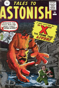 Cover for Tales to Astonish (Marvel, 1959 series) #20 [British]