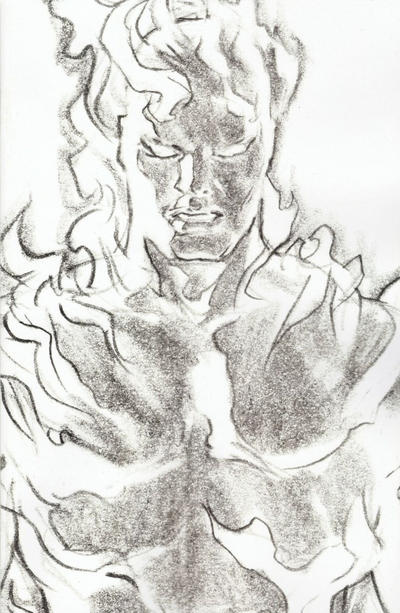 Cover for Fantastic Four (Marvel, 2018 series) #24 (669) [Alex Ross Human Torch Timeless Sketch]
