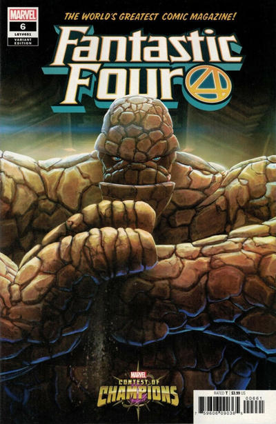 Cover for Fantastic Four (Marvel, 2018 series) #6 (651) [Mystery Cover 'Contest of Champions']