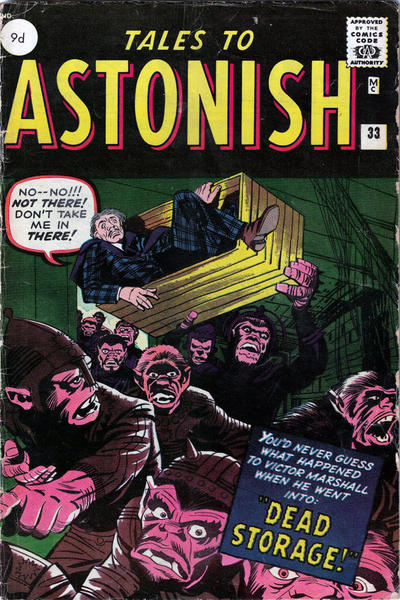 Cover for Tales to Astonish (Marvel, 1959 series) #33 [British]