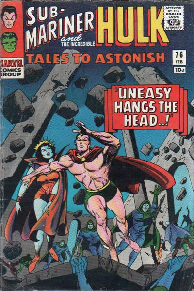 Cover for Tales to Astonish (Marvel, 1959 series) #76 [British]