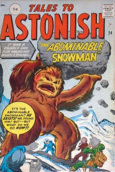 Cover for Tales to Astonish (Marvel, 1959 series) #24 [British]