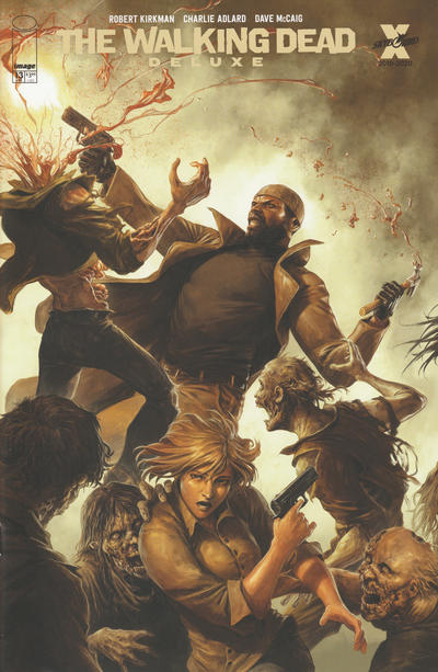 Cover for The Walking Dead Deluxe (Image, 2020 series) #13 [Dave Rapoza Connecting Cover]