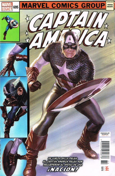 Cover for Captain America (Editorial Televisa, 2018 series) #695 ['Homenaje' por Alex Ross]