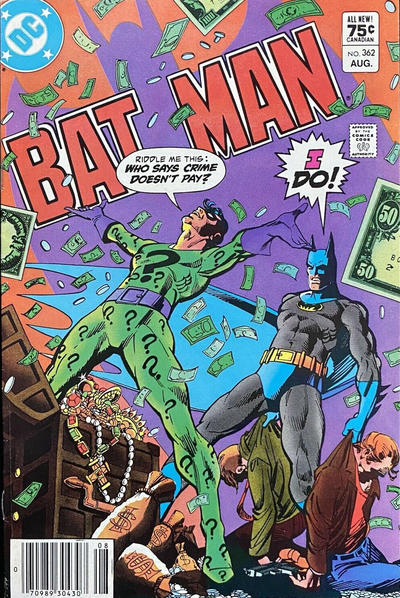 Cover for Batman (DC, 1940 series) #362 [Canadian]