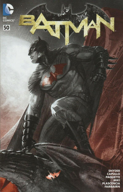 Cover for Batman (DC, 2011 series) #50 [Bulletproof Comics and Games Black and White Connecting Cover]