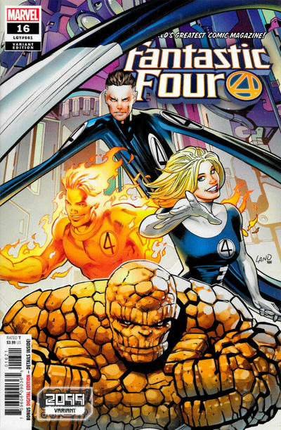 Cover for Fantastic Four (Marvel, 2018 series) #16 (661) [Greg Land '2099']